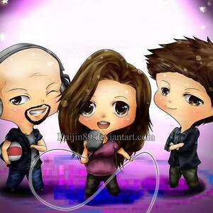 CUSTOM Chibi Family Portrait customized anime art portrait manga caricature digital image 3