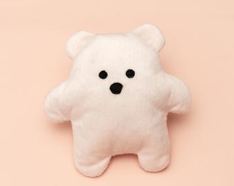 Fluffy Teddy Bear Dog Toy – Soft Plush Chew Toy for Small & Medium Dogs | Durable, Cute Pet Gift