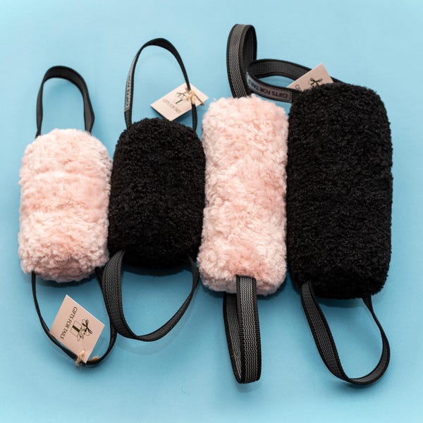 Fluffy Dog Tug Toy – Durable Training Bite Pillow with Non-Slip Handles  | Daily Play or IGP Training