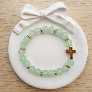 Cross Beaded Bracelet | Handmade Jewelry