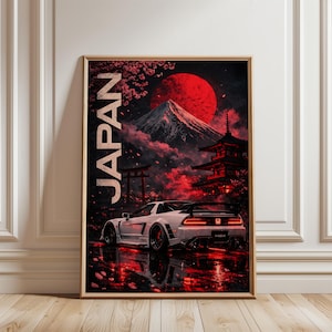 Honda NSX Poster | JDM Supercar |Japanese Street Racer Wall Art