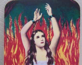 Mousepad - Mexican Print, Anima Sola - Bad Girl in Hell