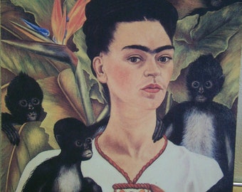 Mousepad - Frida Kahlo, Frida with Monkeys