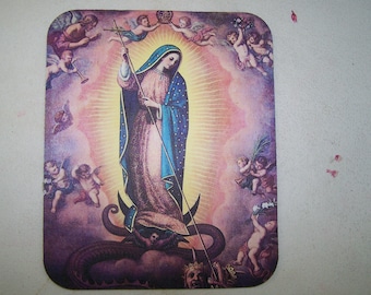 Mousepad - Virgin of Guadalupe Spearing Demon