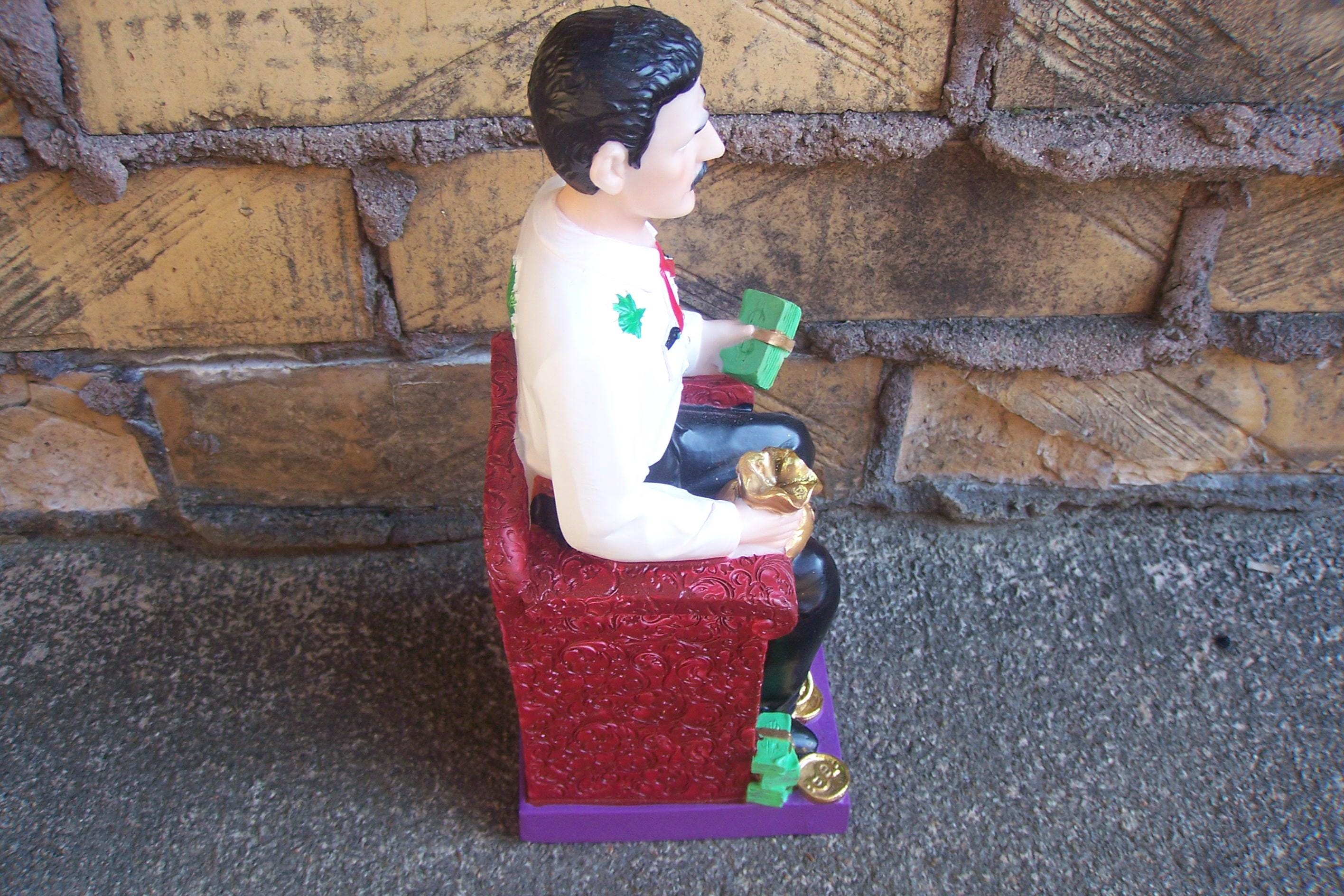 Seated Jesus Malverde W. Money, Mexican Folk Saint 10