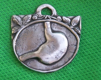 Tin/Silver Stomach Milagro Ex Voto