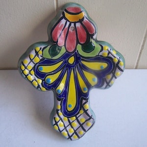 6&quot; Long Talavera Cross #3 - Mexico