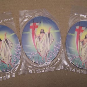 Lot magneten: 3 flexibele religieuze magneten &quot;The Victorious Jesus&quot;
