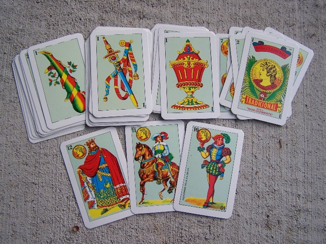 Unopened Traditional Deck of Spanish/mexican Playing Cards in Hard