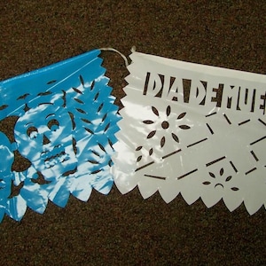 Day of the Dead Medium Plastic Dia de los Muertos Papel Picado - Mexico
