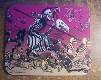 Mousepad - Day of the Dead Skeleton Horesman