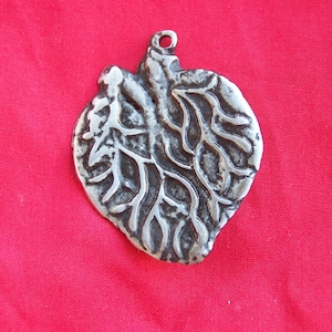 Tin/Silver Heart with Veins Milagro Ex Voto
