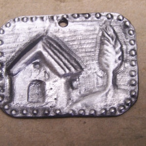 Estaño/Plata Casa Milagro Ex Voto
