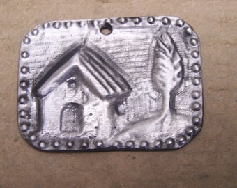 Tin/Silver House Milagro Ex Voto