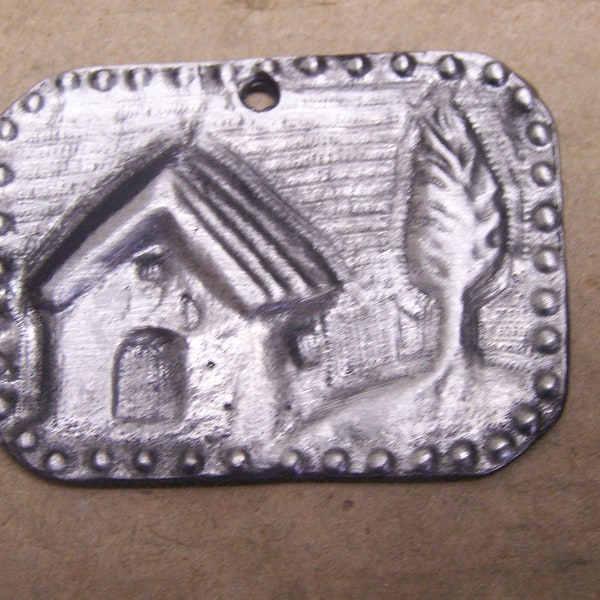 Tin/Silver House Milagro Ex Voto