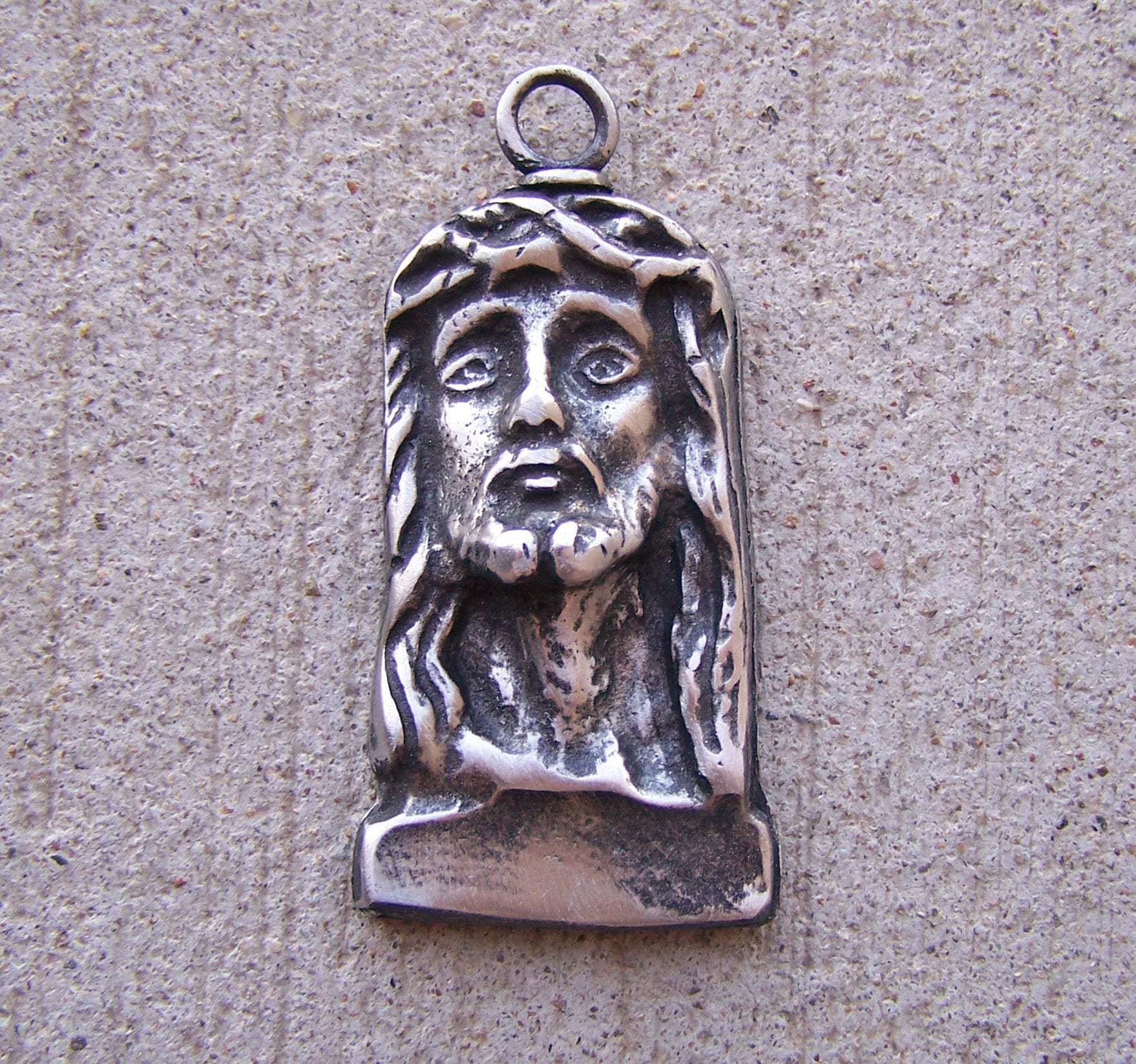 イエスの顔 錫/銀 Milagro Ex Voto - Etsy 日本