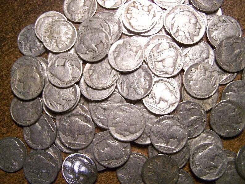 Lot of 20 No Date Indian Head Buffalo Nickels | Etsy