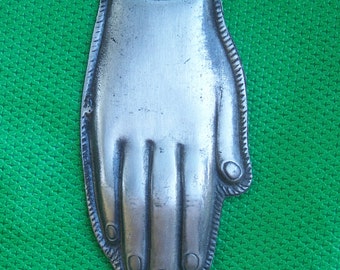 Large Tin/Silver Hand Milagro Ex Voto