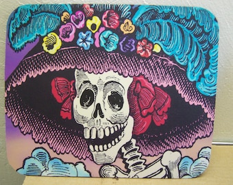 Mousepad - Day of the Dead, Catrina, Elegant Skeleton Lady