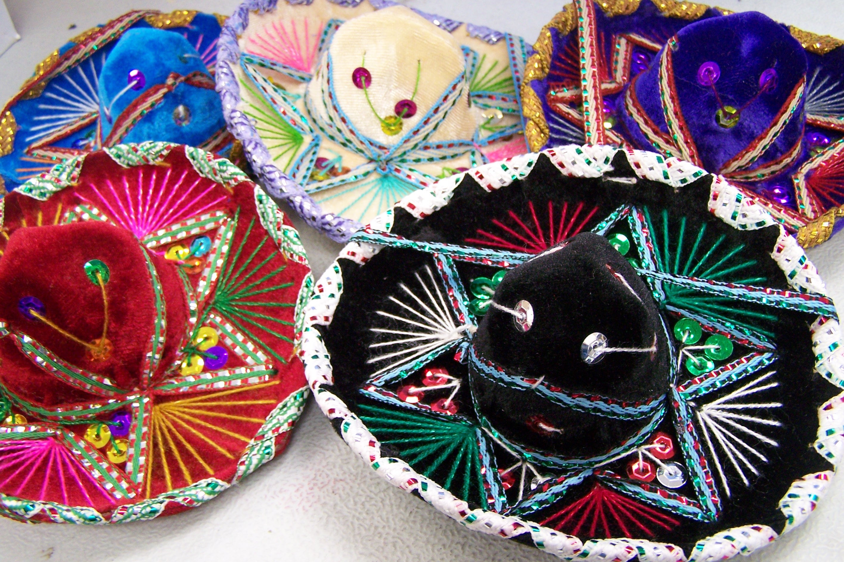 Chihuahua-sized Small Velvet Elaborately Decorated Mexican