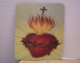 Mousepad - Sacred Heart with Thorns and Cross