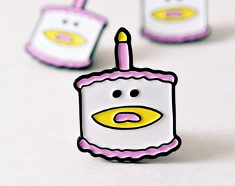 Geburtstagskuchen Enamel Pin, lustiges Party Geschenk