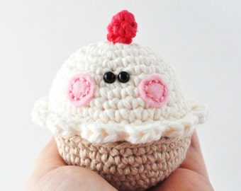 Crochet Cupcake Pattern, Amigurumi Pattern, Amigurumi Cupcake, Dessert Crochet Pattern, DIY Cupcake Pattern