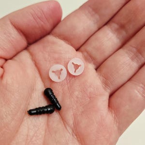 4.5 mm Safety Eyes, Black Craft Eyes, Black Animal Eyes, Amigurumi Eyes