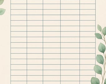 Agenda familial 2025 à imprimer – aperçu mensuel au format PDF, agenda pour le ménage et la famille