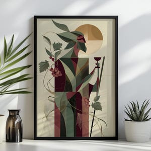 Dionysus Print: Abstract Greek God Art, Mythology Poster or Canvas