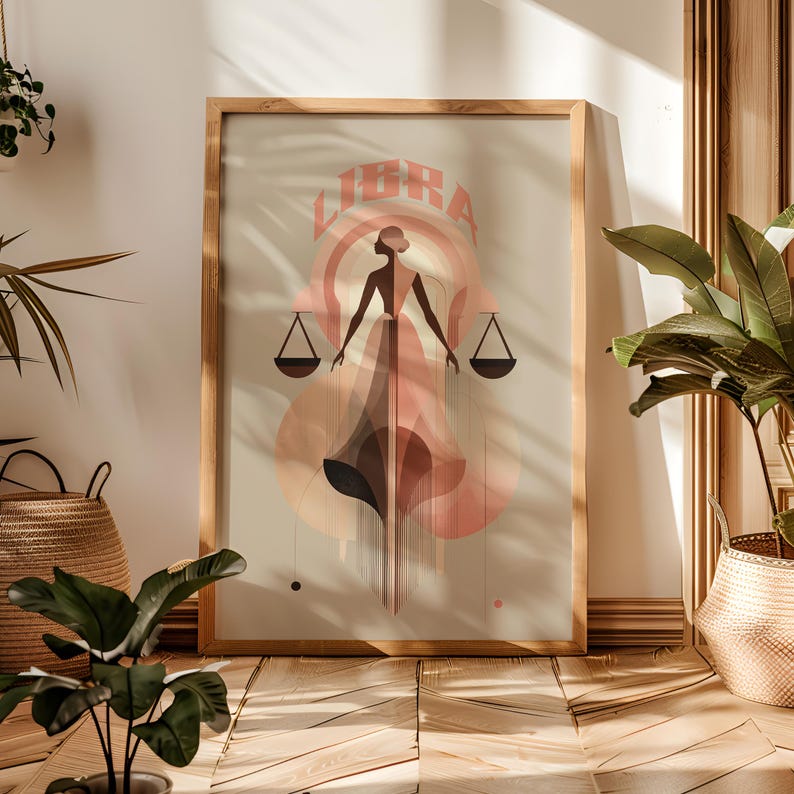 Libra Zodiac Wall Framed Poster Balanced Air Sign Astrology Print Art libra-zodiac-wall-framed-poster-balanced-air-sign-astrology-print-art