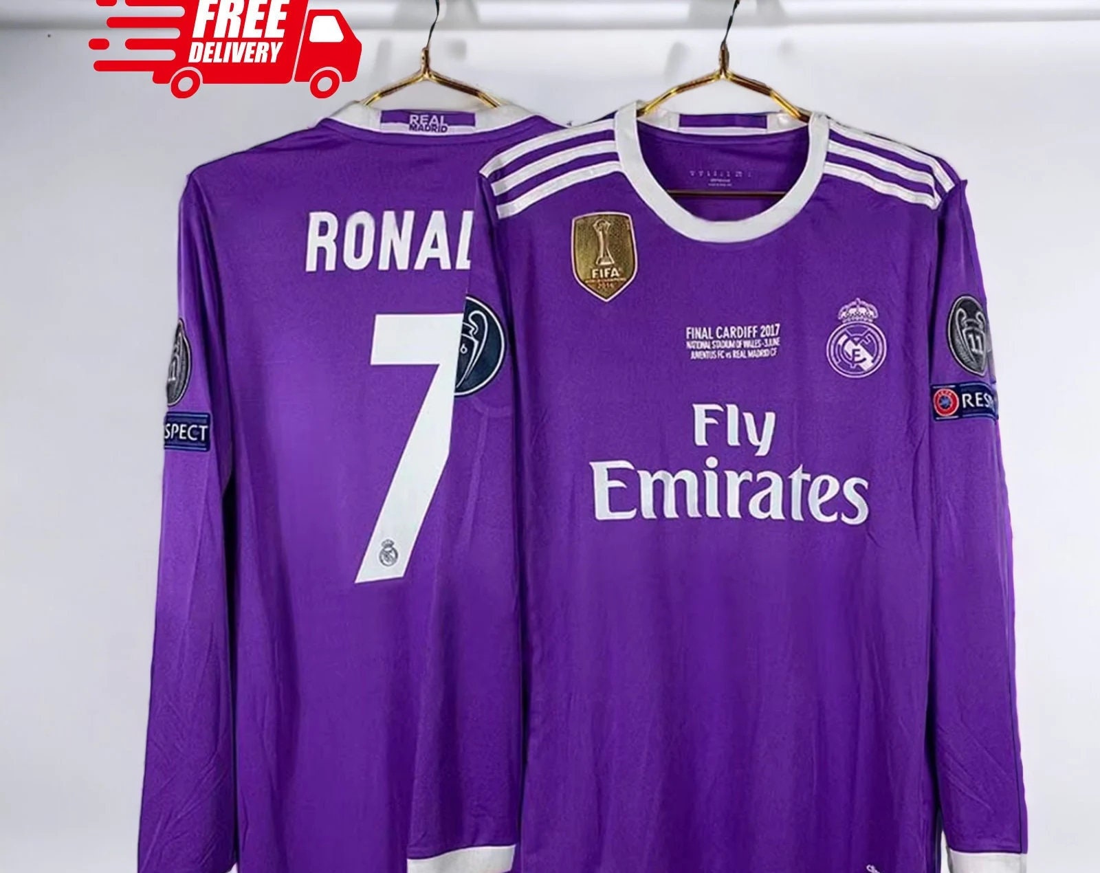 Real Madrid Retro Away Shirt Originals - Ray Purple
