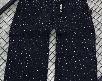 Shine in Jeder Schritt - Luxus Strass Jeans für Streetwear Royalty BY FITLOYAL