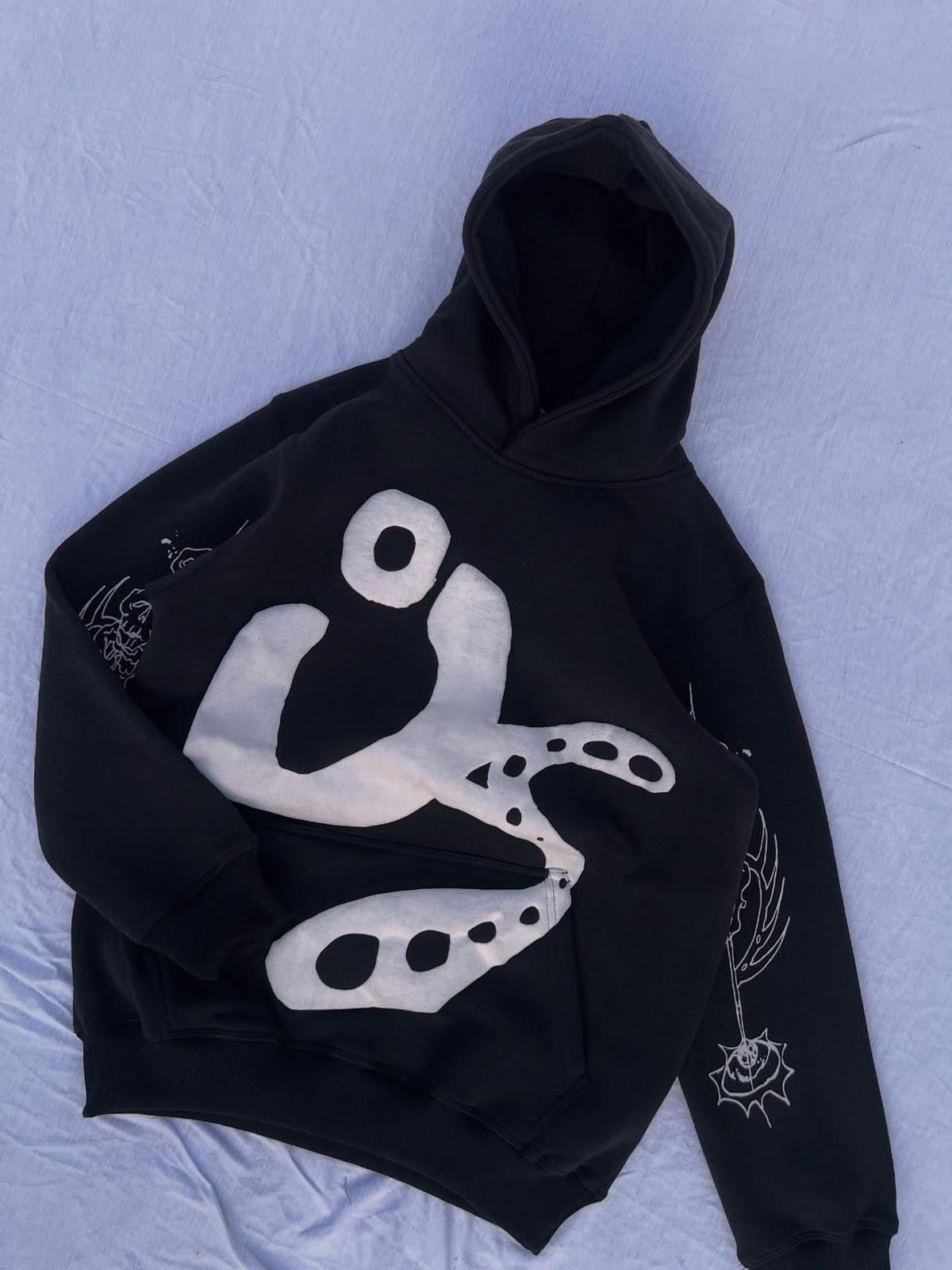 Red Graphic Hoodie – Pullover With Bold 3D Print Design - Etsy