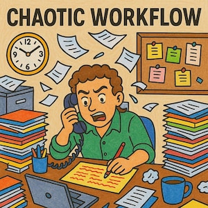 Chaotic Workflow Adult Coloring Pages | 10 Funny & Stress-Relieving Printable Designs | Digital Download