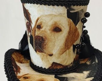 Dog Lovers Mini Top Hat - Victorian Style fascinator Dog Breeds - Unique Gift for Canine Moms and Dads - Dog Show Costume Accessory