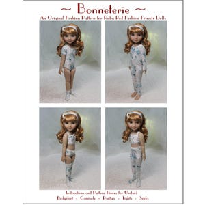Patrón "Bonneterie" de Magalie para Fashion Friends de 37 cm: ¡Patrón perfecto para ropa interior! ¡Ideal para evitar manchas en la tela!