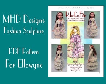 PDF Télécharger MHD Designs "Robe De Fete" Patron de mode pour Ellowyne