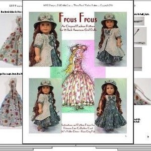 Magalie's "Frous Frous" Sundress and Coat Fashion Pattern for American Girl Dolls - This is a high quality clothing pattern! image 4