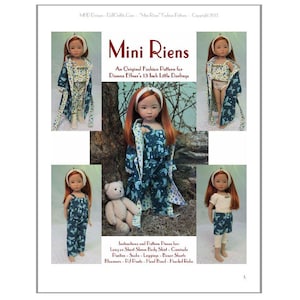 Magalie's "Mini Riens" (Mini Nothings) Fashion Pattern for Little Darlings. A cute multi item pattern with Step-By-Step photo instructions!