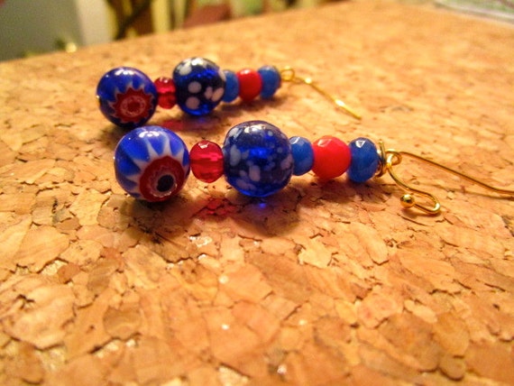 Blues and Reds: Lovely MILLEFIORI, LAMPWORK & MUR… - image 3