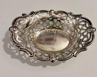 Vintage EPNS (electroplated Nickel Silver) Bonbon Dish Or Nut Bowl - England