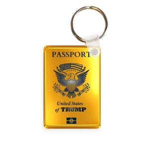 Trump Keychain - United States Of Trump Key Chain - Patriotic Novelty Gift