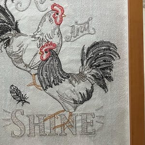 Decorazioni rustiche con gallo