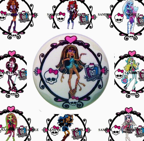 1 One Monster High Kids Boys Girls Dresser Drawer Knob Etsy