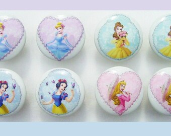 8 Princess  Pastels Pearls kids girls Dresser Drawer Knobs Handmade items