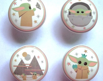 4 set  STAR WARS, YODA   kids boys girls mtm bedding sets Dresser Drawer Knobs mtm bedding Handmade items