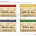 harry potter inspired hogwarts printable name tags etsy