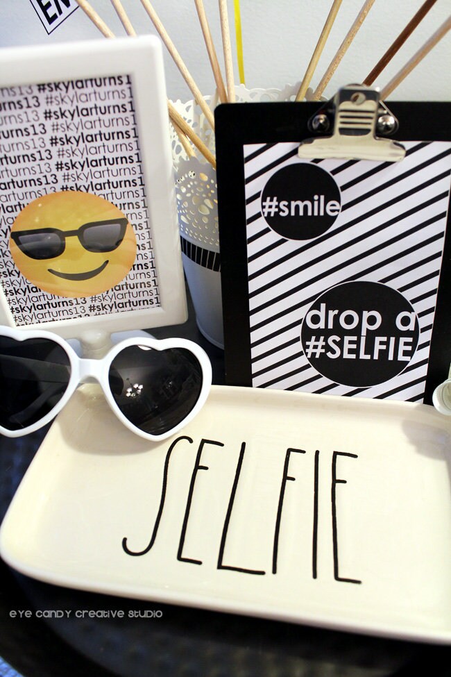 EMOJI Birthday Party SIGNS Digital Download Kids Bday Personalized