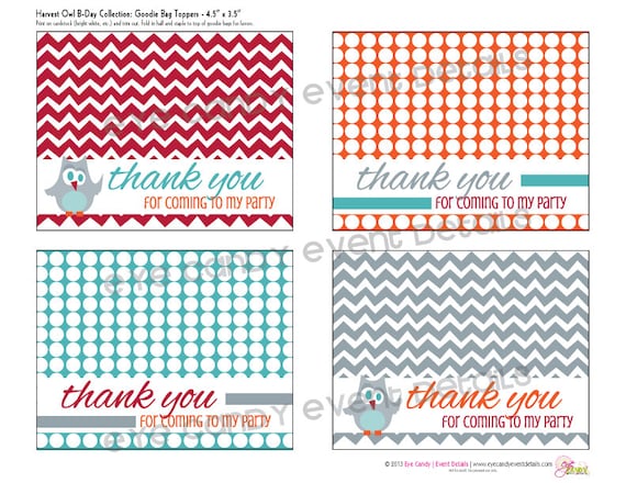 OWL BIRTHDAY PARTY -Harvest Owl Birthday Collection - Customized Birthday- Owl party - Printable Party Pack Collection - Fall Birthday Il_570xn